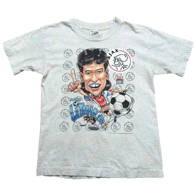 Vintage Ajax Litmanen Big Head Tee Size XS